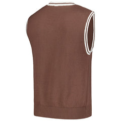 Brown St. Louis Cardinals PLEASURES Knit V-Neck Pullover Sweater Vest