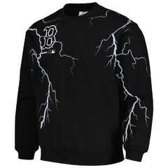 Black Boston Red Sox PLEASURES Lightning Crewneck Pullover Sweatshirt