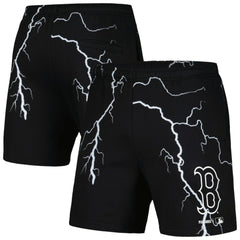 Black Boston Red Sox PLEASURES Lightning Shorts