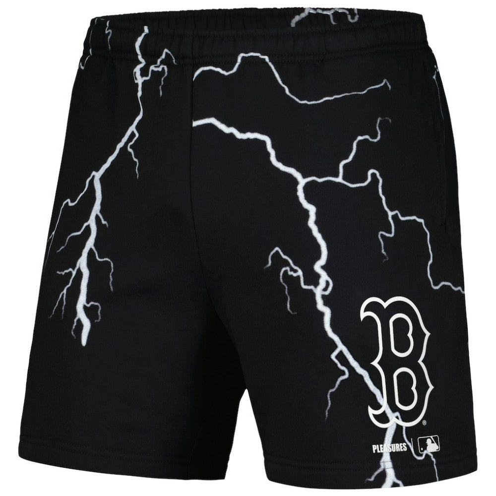Black Boston Red Sox PLEASURES Lightning Shorts