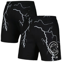 Black Chicago Cubs PLEASURES Lightning Shorts