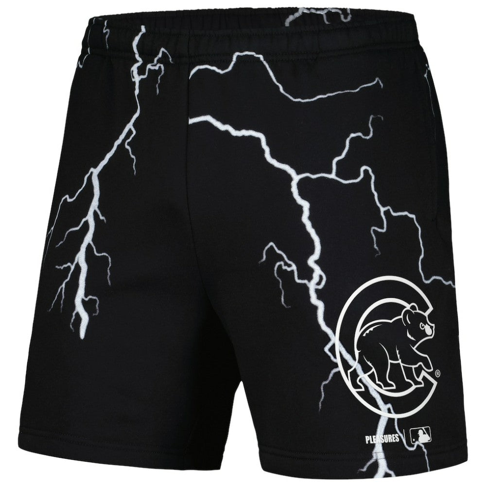 Black Chicago Cubs PLEASURES Lightning Shorts