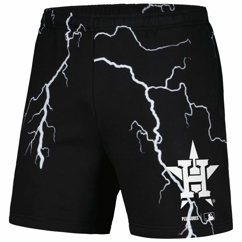 Black Houston Astros PLEASURES Lightning Shorts