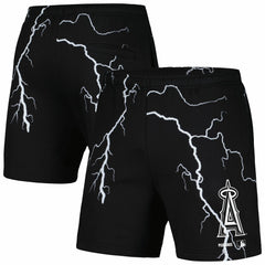 Black Los Angeles Angels PLEASURES Lightning Shorts