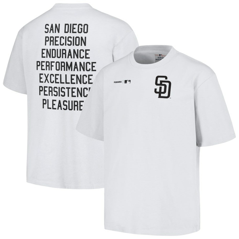 White San Diego Padres PLEASURES Precision T-Shirt