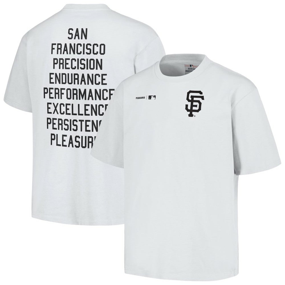 White San Francisco Giants PLEASURES Precision T-Shirt