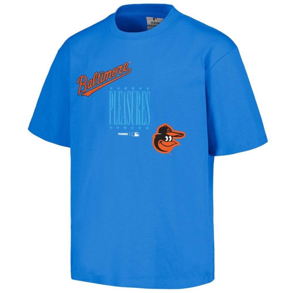 Blue Baltimore Orioles PLEASURES Repurpose T-Shirt