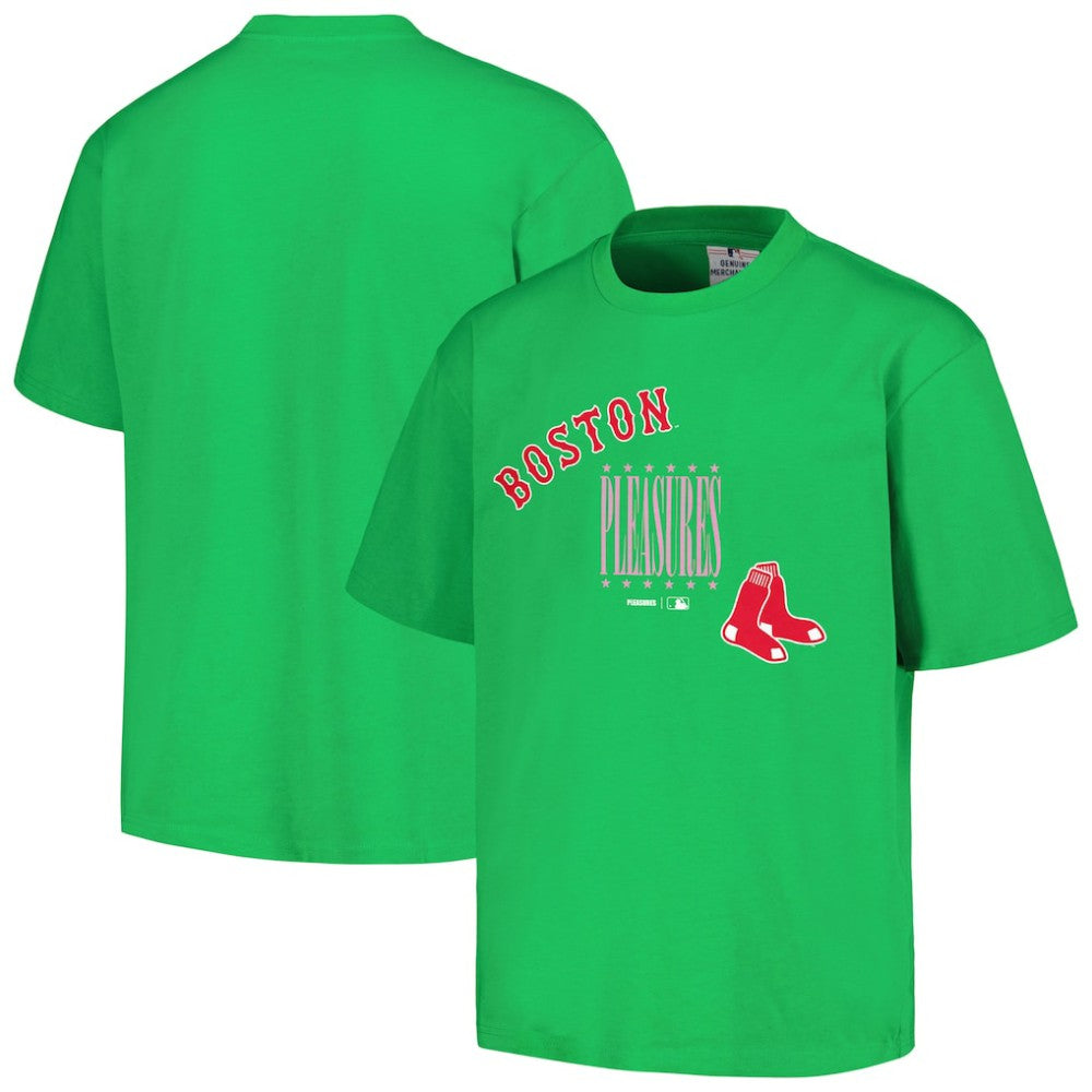 Green Boston Red Sox PLEASURES Repurpose T-Shirt