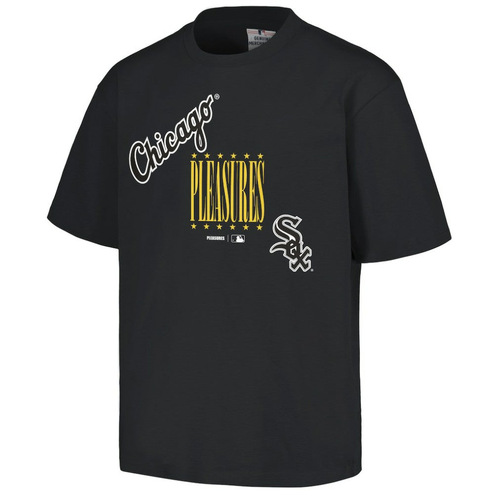 Black Chicago White Sox PLEASURES Repurpose T-Shirt
