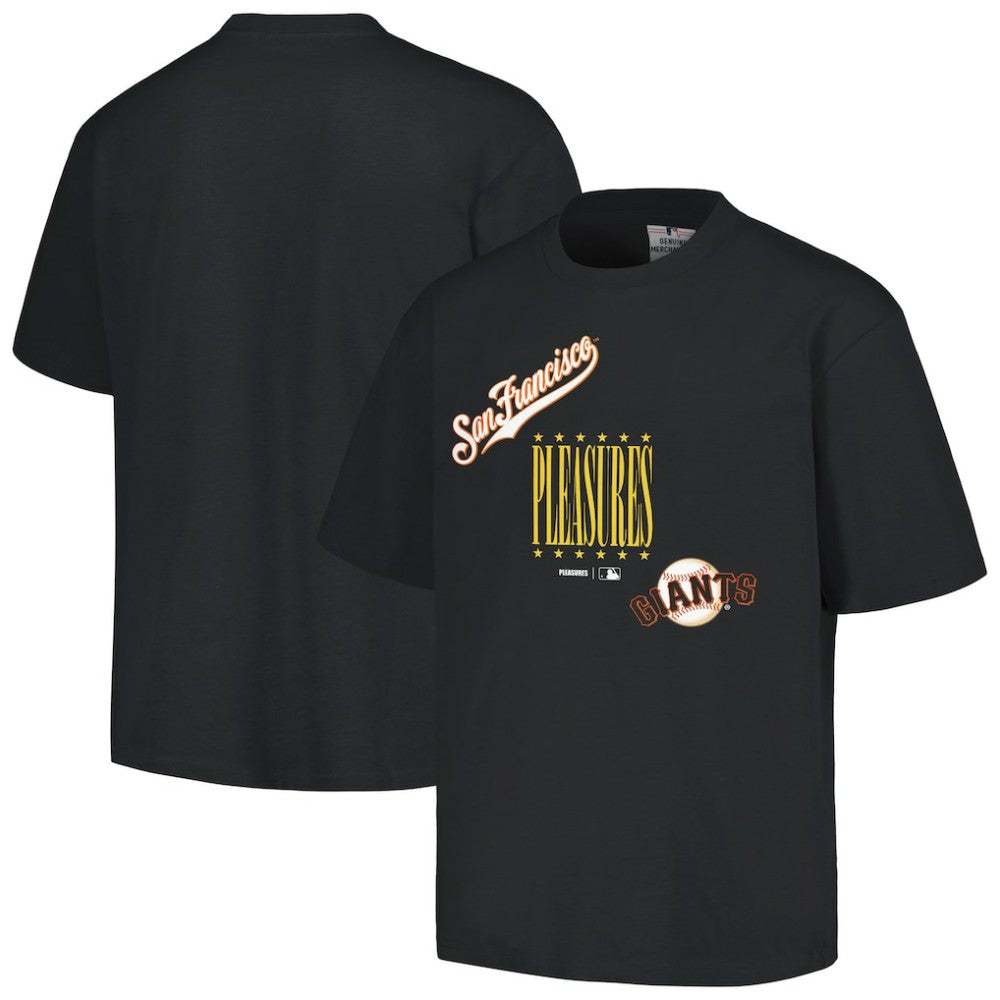Black San Francisco Giants PLEASURES Repurpose T-Shirt