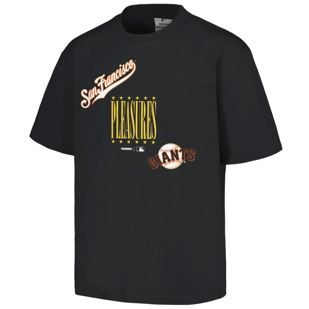 Black San Francisco Giants PLEASURES Repurpose T-Shirt