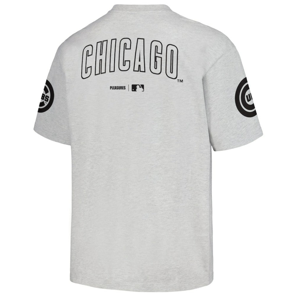 Gray Chicago Cubs PLEASURES Team T-Shirt