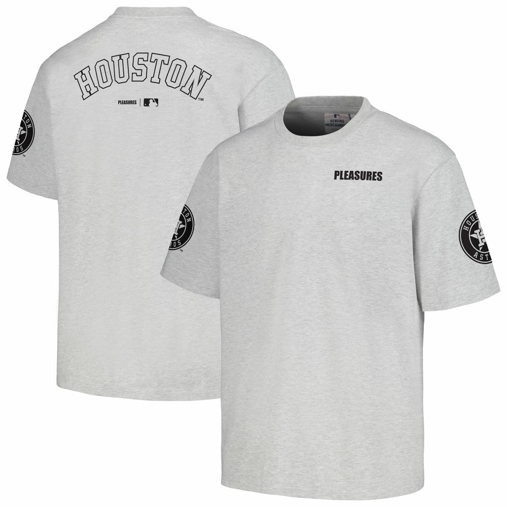 Gray Houston Astros PLEASURES Team T-Shirt