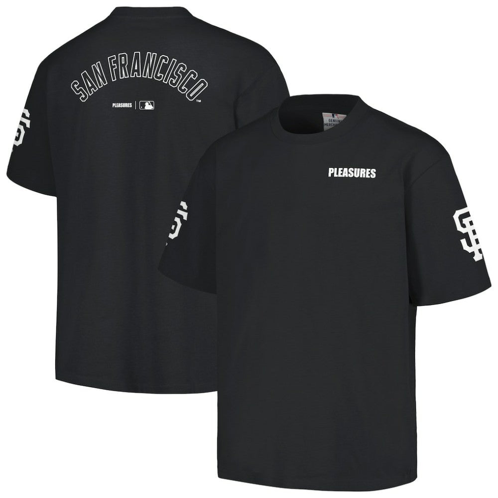 Black San Francisco Giants PLEASURES Team T-Shirt