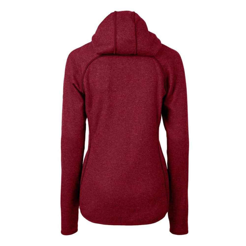 Cardinal Pittsburgh Pirates Cutter & Buck Women's Americana Logo Mainsail Sweater-Knit Full-Zip Hoodie