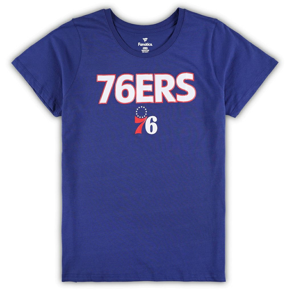 Fanatics Philadelphia 76ers Women's Plus Size T-Shirt & Shorts Combo Set
