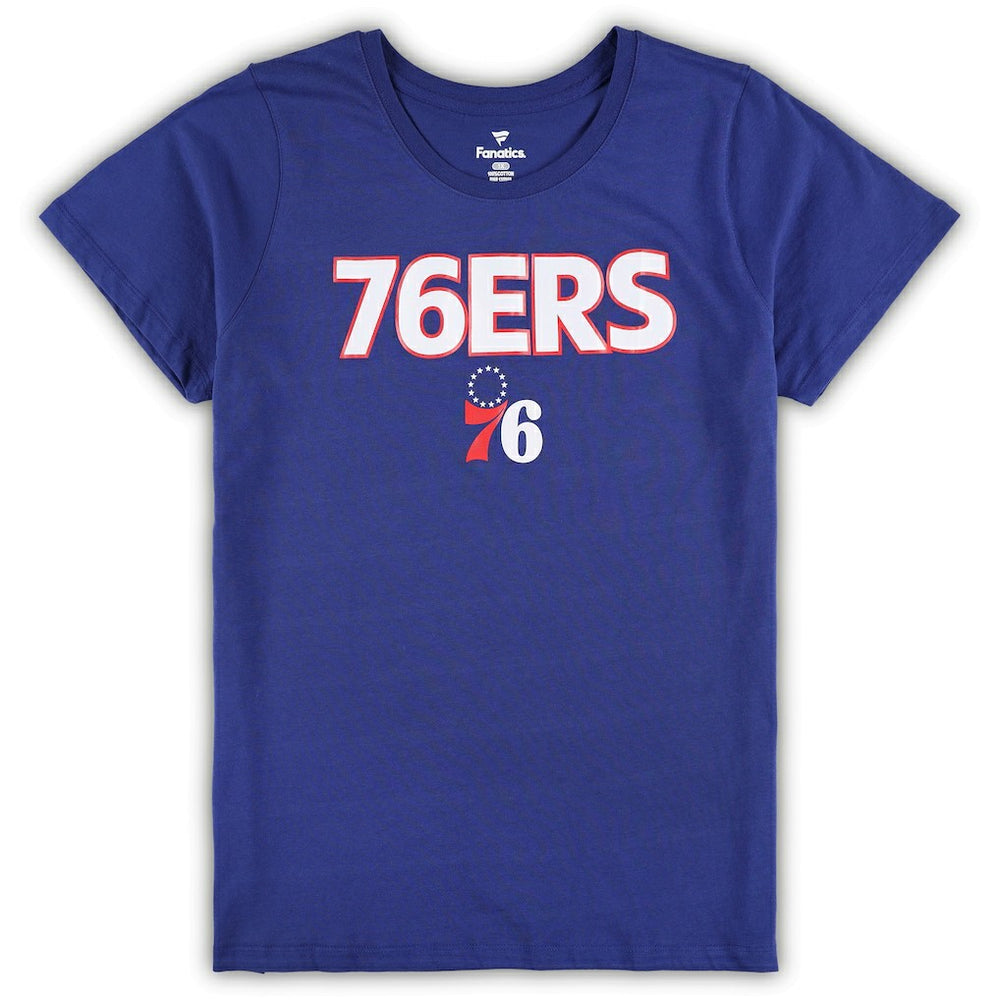 Fanatics Philadelphia 76ers Women's Plus Size T-Shirt & Shorts Combo Set