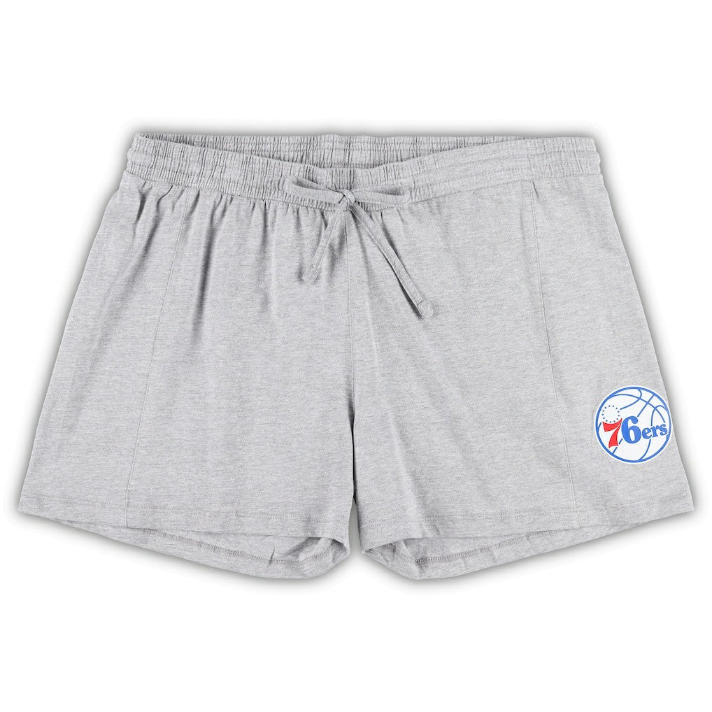 Fanatics Philadelphia 76ers Women's Plus Size T-Shirt & Shorts Combo Set