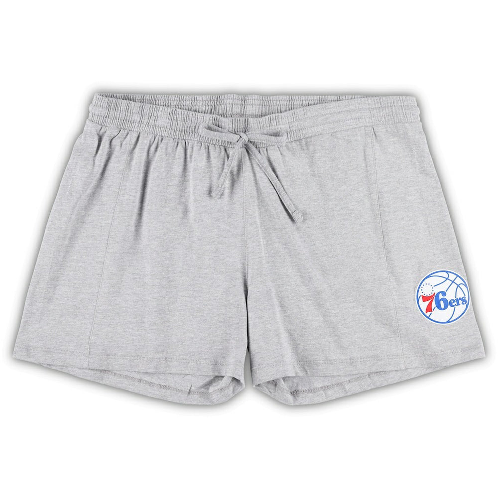 Fanatics Philadelphia 76ers Women's Plus Size T-Shirt & Shorts Combo Set