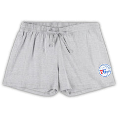 Fanatics Philadelphia 76ers Women's Plus Size T-Shirt & Shorts Combo Set