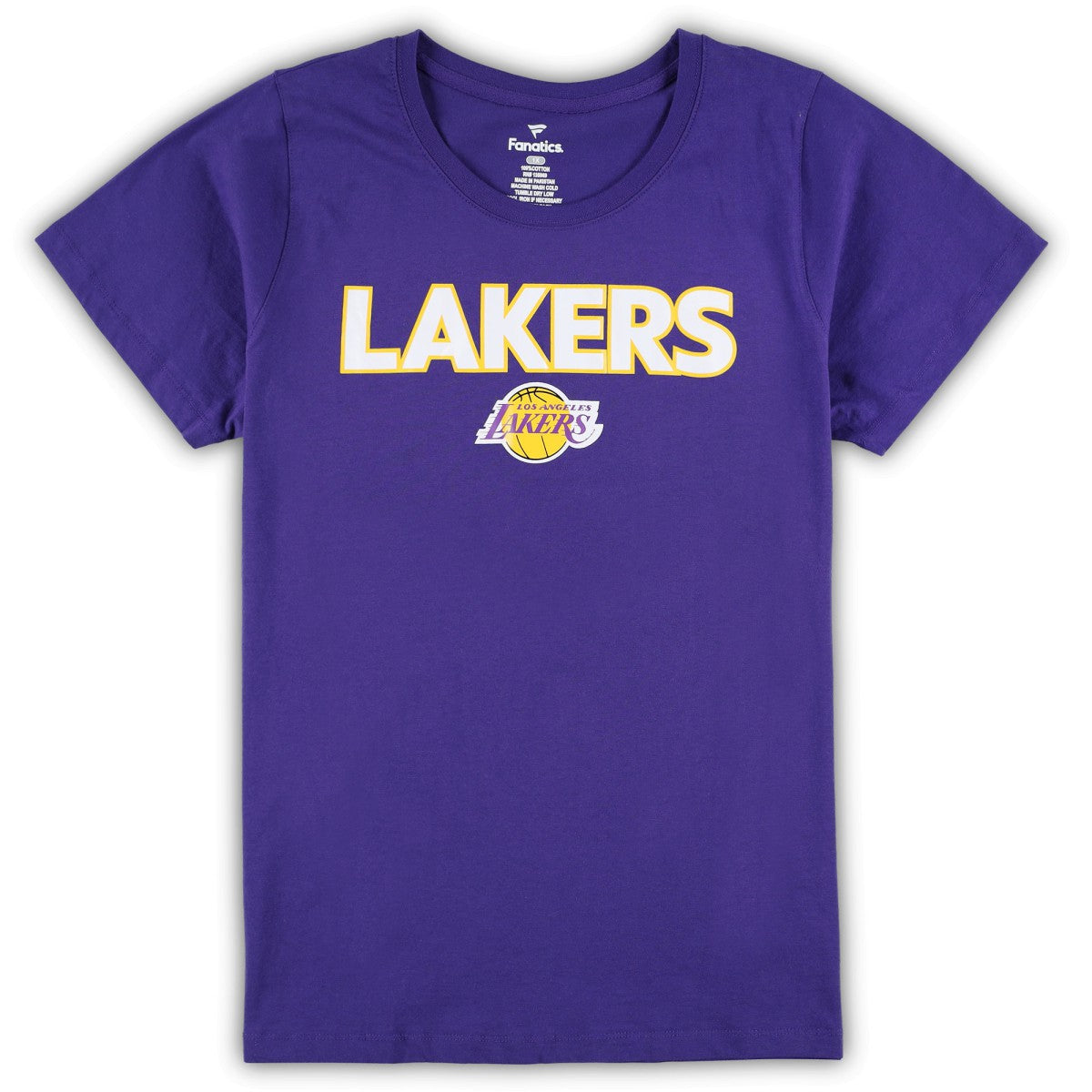Fanatics Los Angeles Lakers Women's Plus Size T-Shirt & Shorts Combo Set