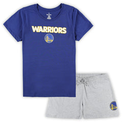 Fanatics Golden State Warriors Women's Plus Size T-Shirt & Shorts Combo Set sale