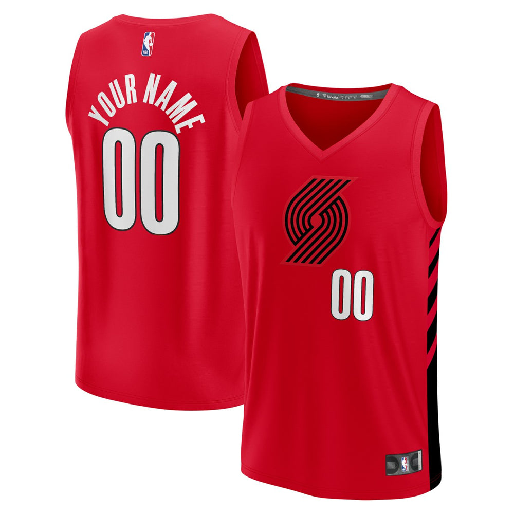 Fanatics Portland Trail Blazers Fast Break Custom Replica Jersey