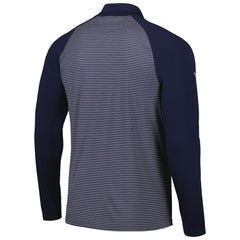 Navy Houston Astros Levelwear Charter Striped Raglan Quarter-Zip Top