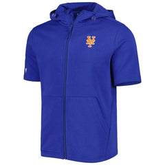 Royal New York Mets Levelwear Recruit Full-Zip Short Sleeve Hoodie