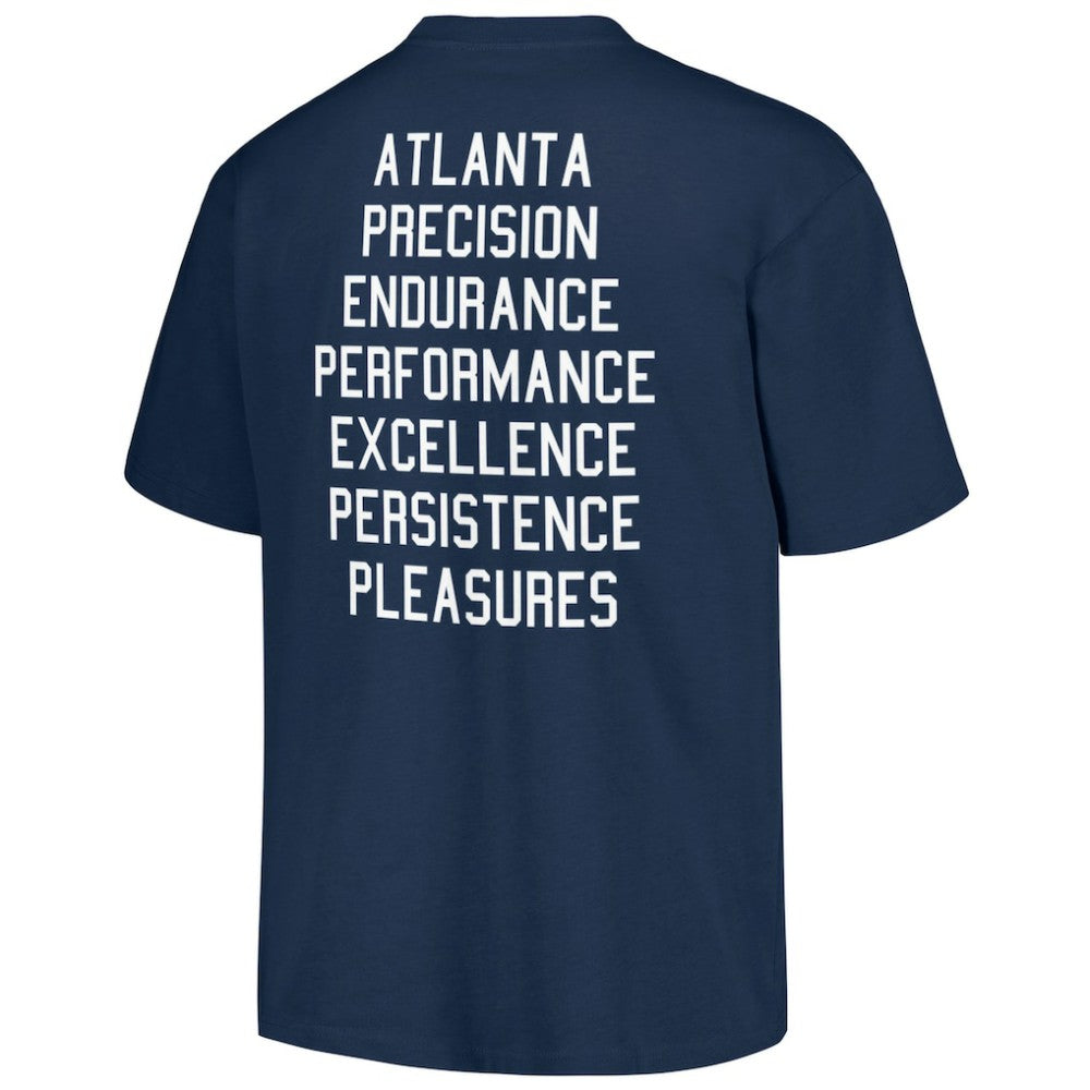 Navy Atlanta Braves PLEASURES Precision T-Shirt
