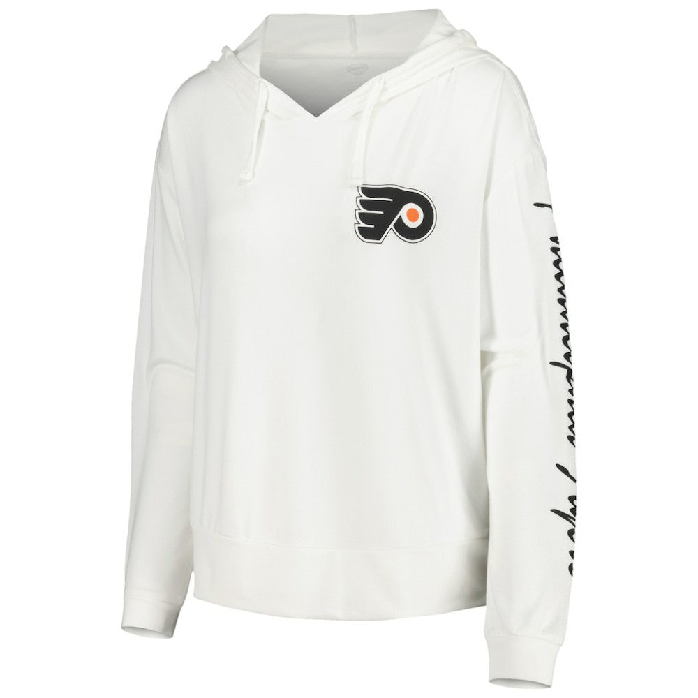 NHL Philadelphia Flyers Concepts Sport Women's Accord Hacci Long Sleeve Hoodie Top