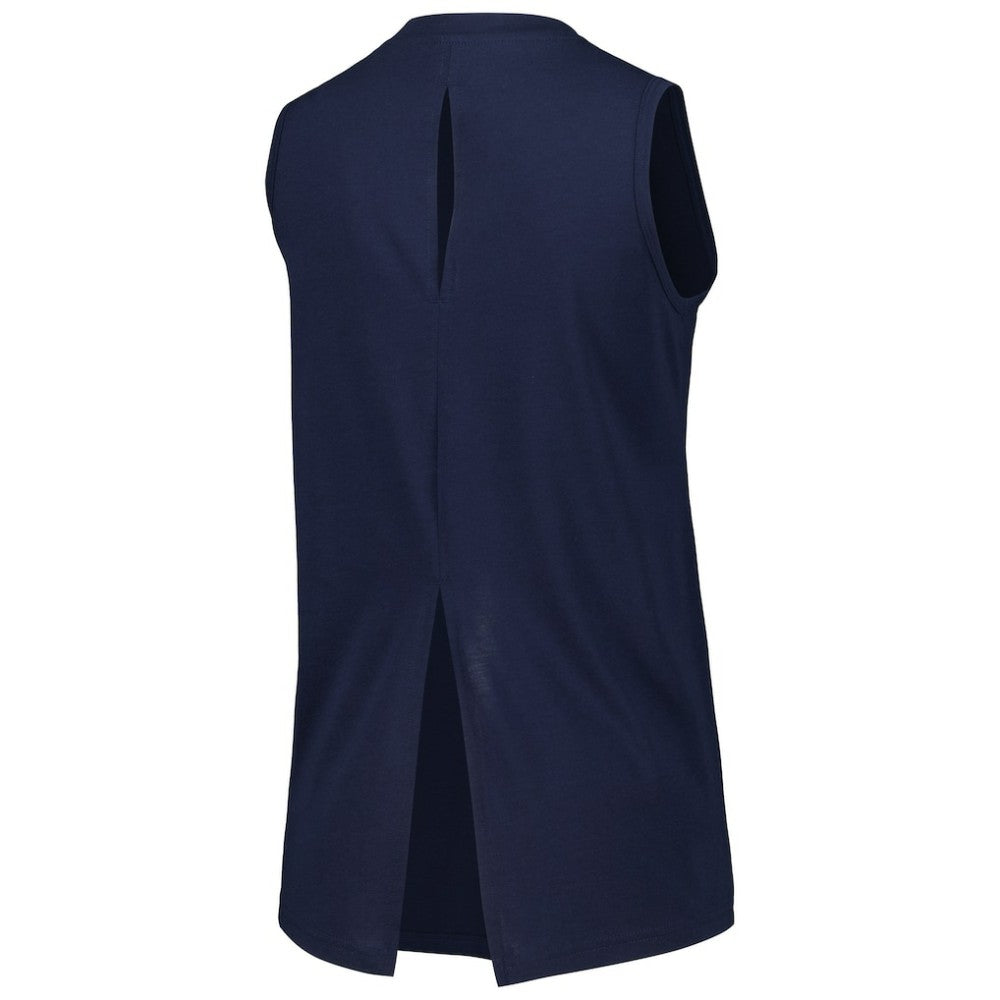 Navy Boston Red Sox Levelwear Women's Paisley Chase V-Neck Tank Top