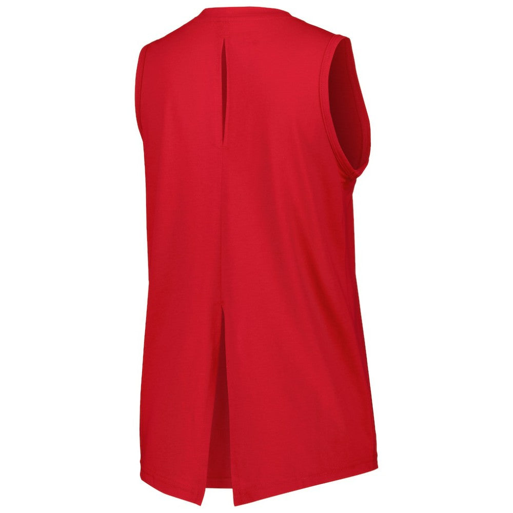 Red St. Louis Cardinals Levelwear Women's Paisley Chase V-Neck Tank Top