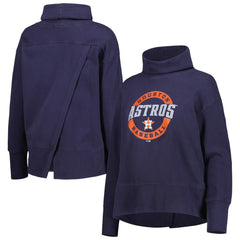Navy Houston Astros Levelwear Women's Sunset Farm Team Pullover Sweatshirt