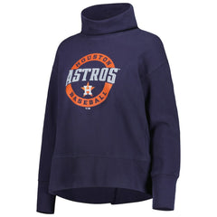 Navy Houston Astros Levelwear Women's Sunset Farm Team Pullover Sweatshirt