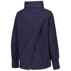 Navy Milwaukee Brewers Levelwear Women's Sunset Farm Team Pullover Sweatshirt