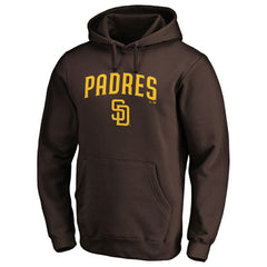 Brown San Diego Padres Team Lock Up Logo Pullover Hoodie