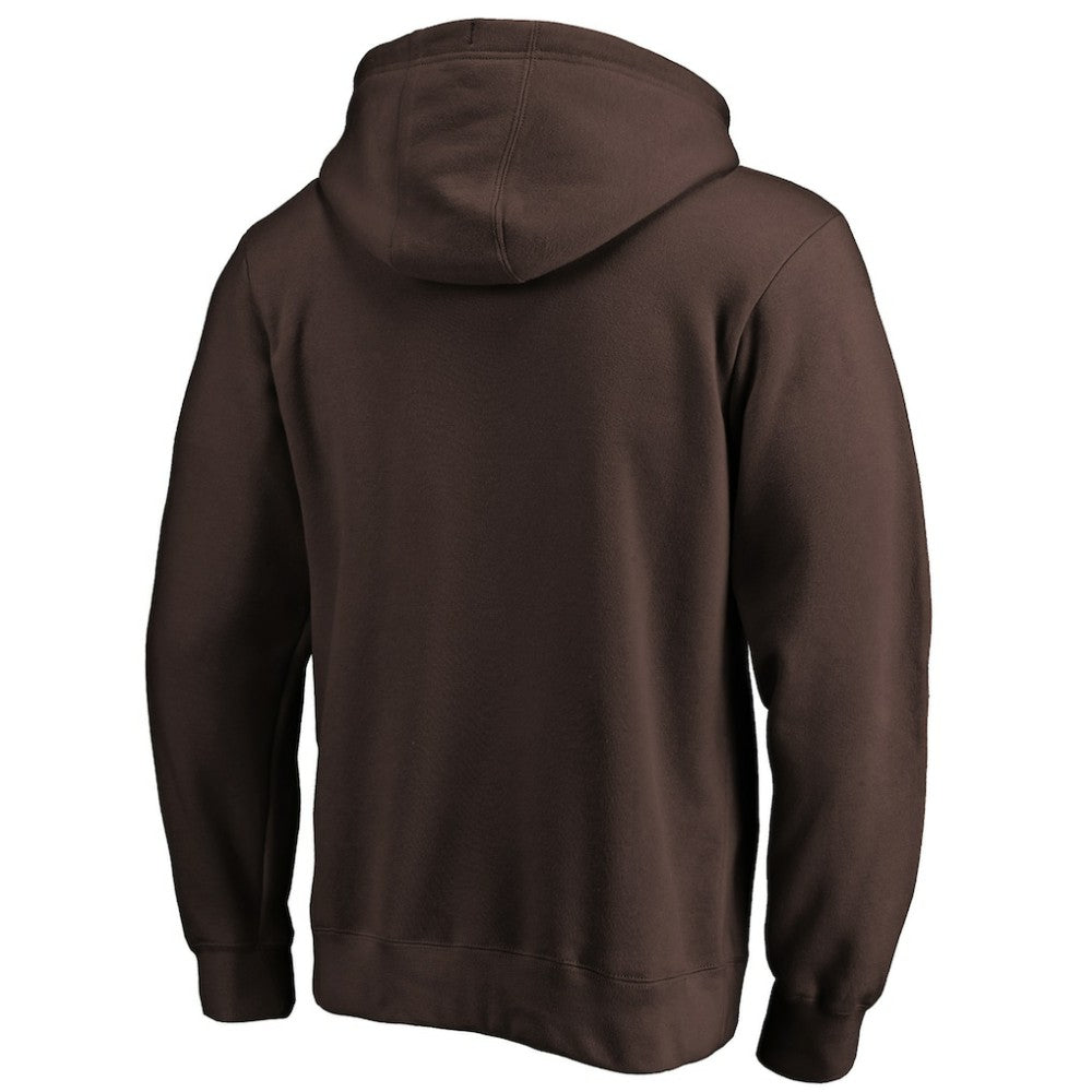 Brown San Diego Padres Team Lock Up Logo Pullover Hoodie