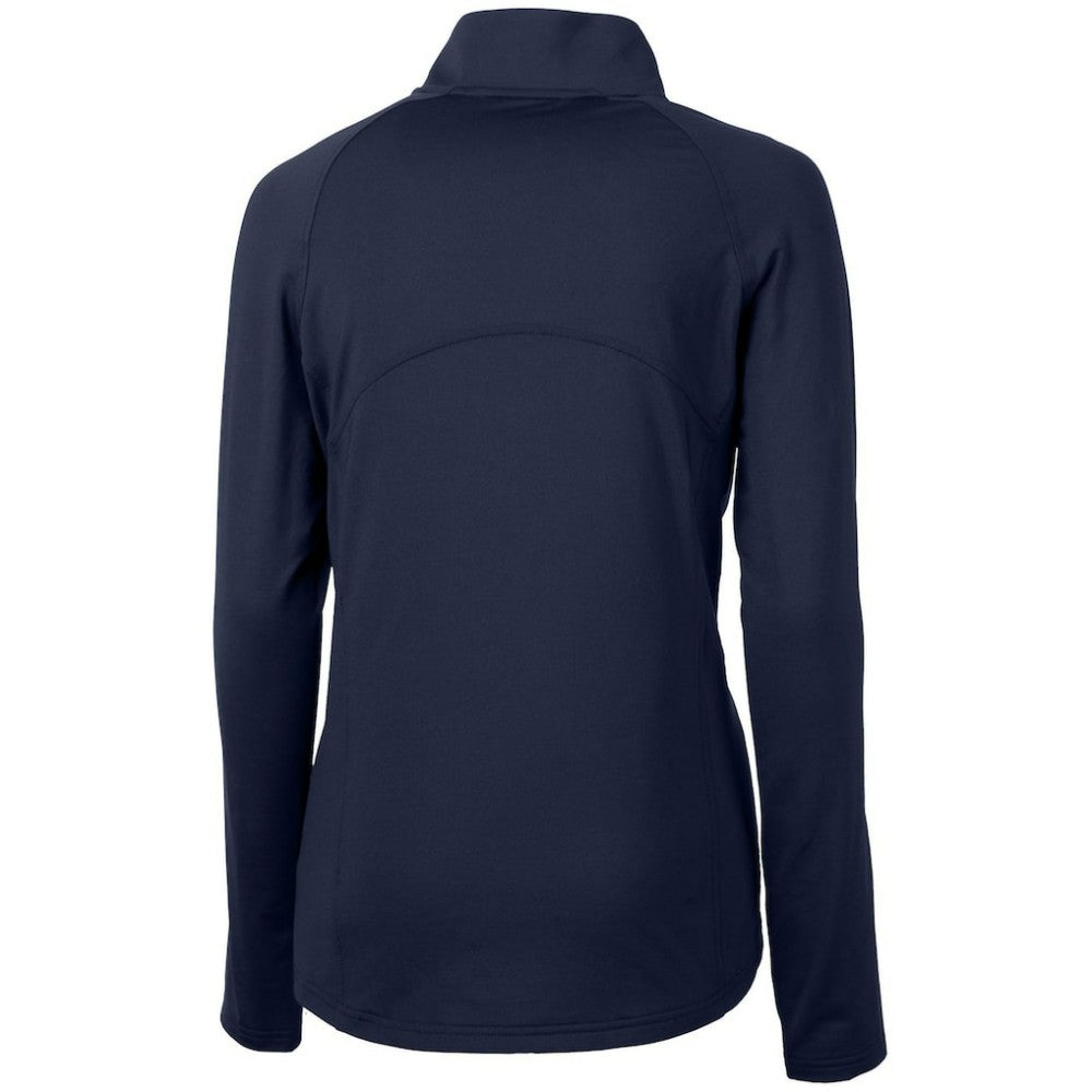 Navy Minnesota Twins Cutter & Buck Women's Adapt Eco Knit Stretch Half-Zip Logo Pullover Top