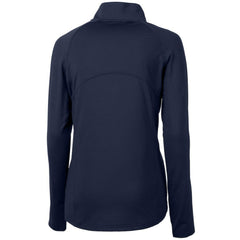 Navy Minnesota Twins Cutter & Buck Women's Adapt Eco Knit Stretch Half-Zip Logo Pullover Top