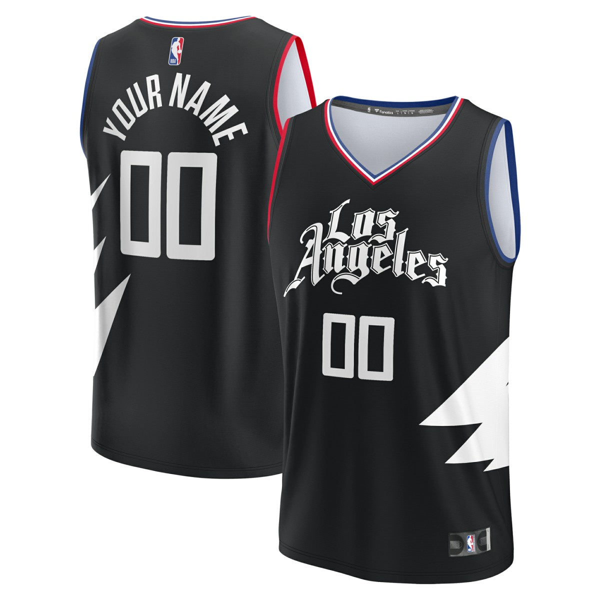 Fanatics LA Clippers Youth Fast Break Replica Custom Jersey