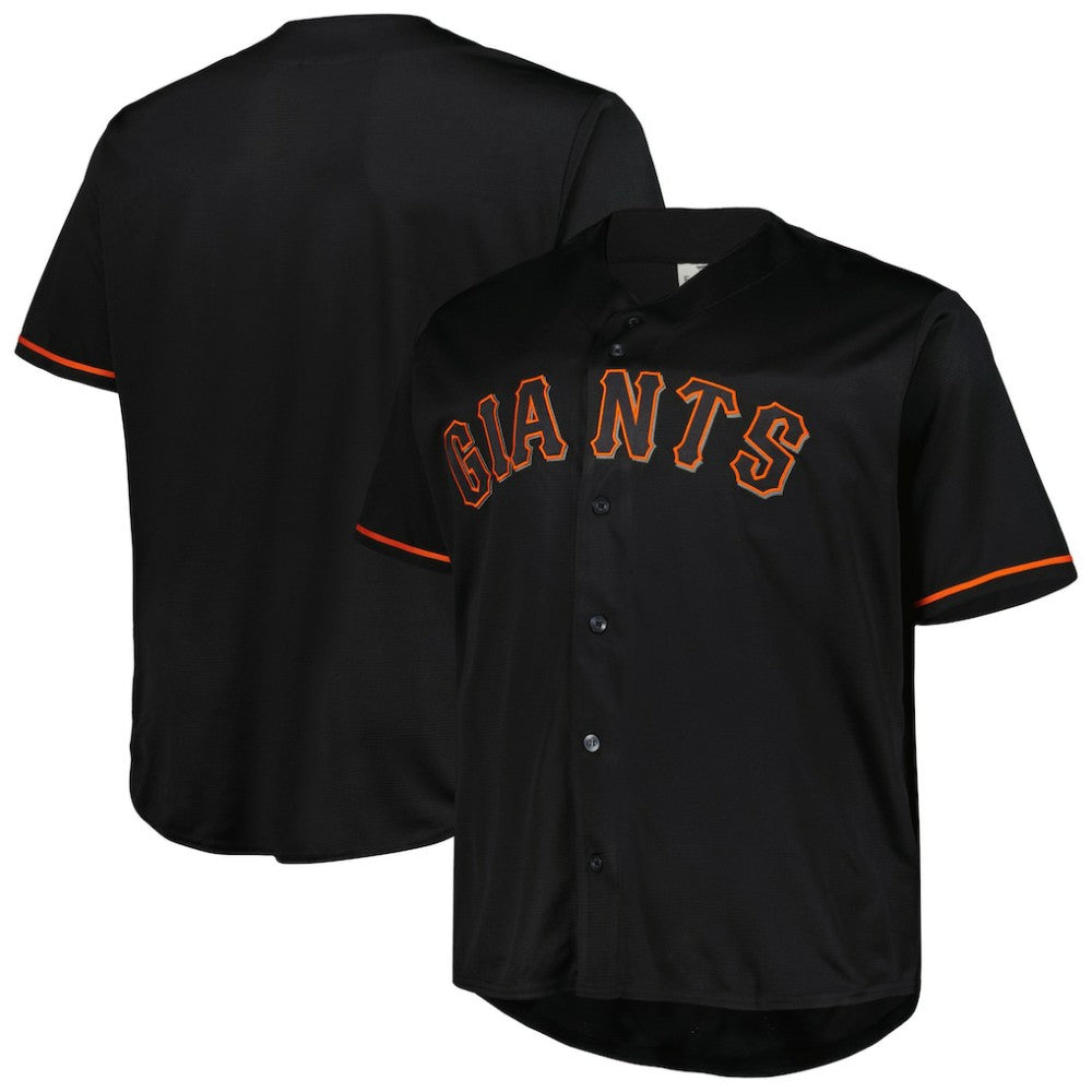 Black San Francisco Giants Big & Tall Pop Fashion Jersey