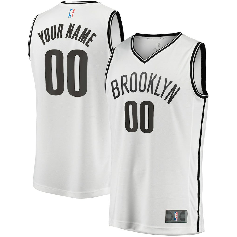 Fanatics Brooklyn Nets Fast Break Custom Replica Jersey