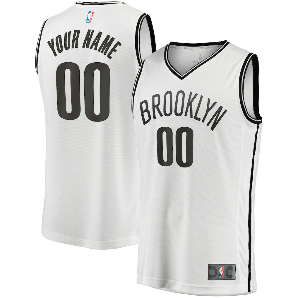Fanatics Brooklyn Nets Fast Break Custom Replica Jersey