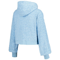 Blue Los Angeles Dodgers Lusso Women's Tabitha Cheetah Terry Full-Zip Sweatshirt