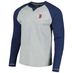 Navy/Heather Gray Boston Red Sox johnnie-O Alsen Raglan Long Sleeve T-Shirt
