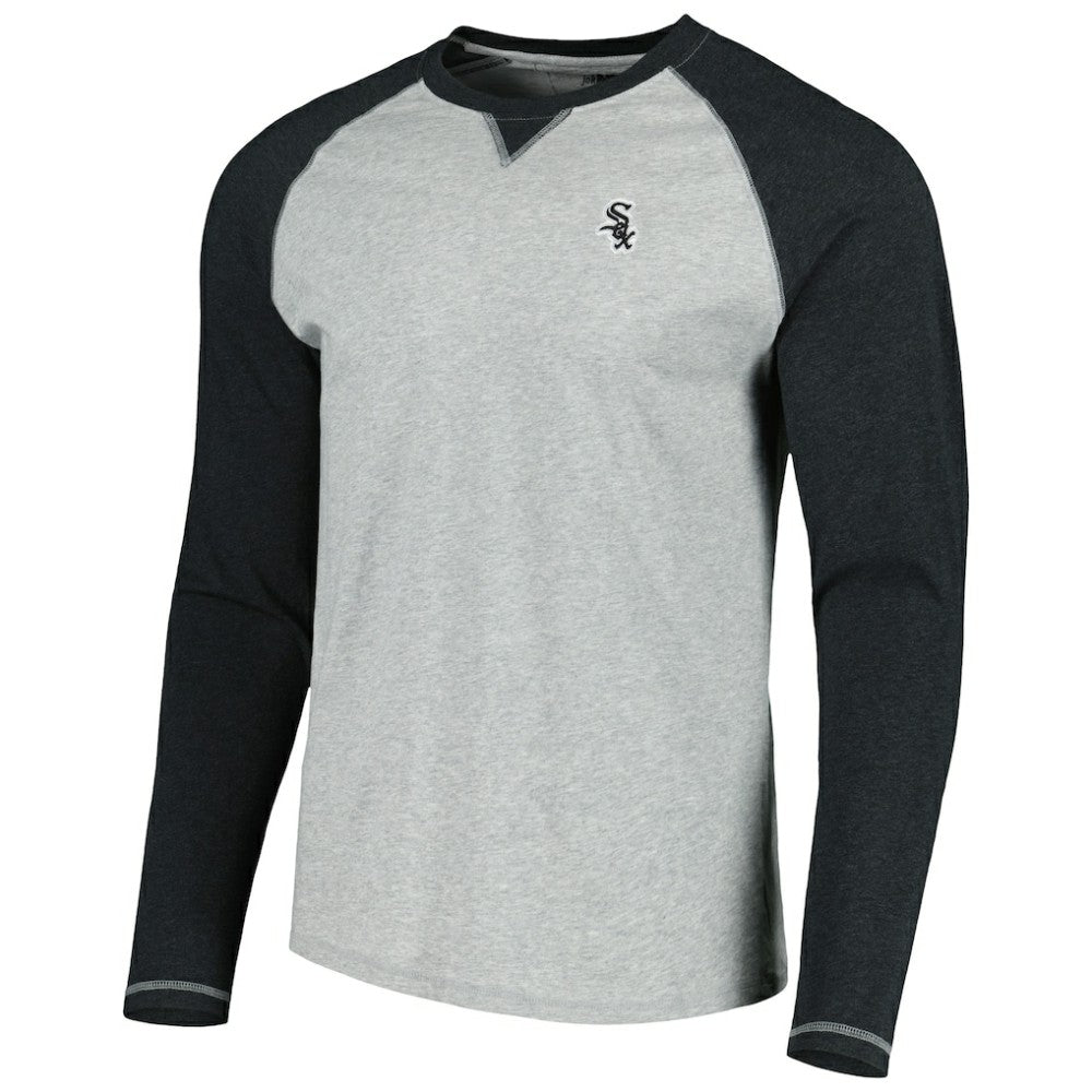 Charcoal/Heather Gray Chicago White Sox johnnie-O Alsen Raglan Long Sleeve T-Shirt