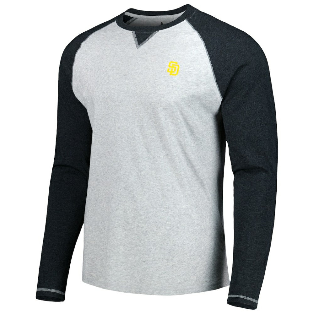 Charcoal/Heather Gray San Diego Padres johnnie-O Alsen Raglan Long Sleeve T-Shirt