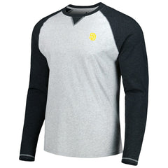 Charcoal/Heather Gray San Diego Padres johnnie-O Alsen Raglan Long Sleeve T-Shirt