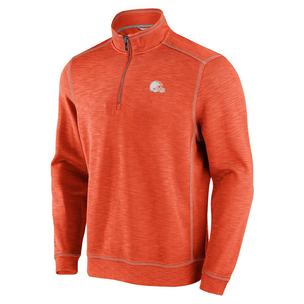Tobago Bay Tri-Blend Half-Zip Sweatshirt - Cleveland Browns Sweatshirts